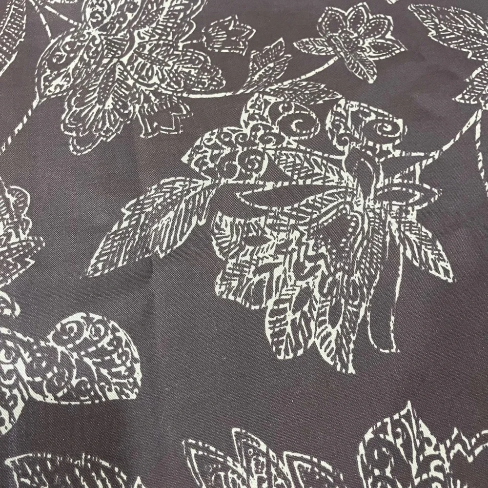 Tommy Bahama Home Brown Tropical Floral Rectangular Tablecloth 60x100 Vtg Style